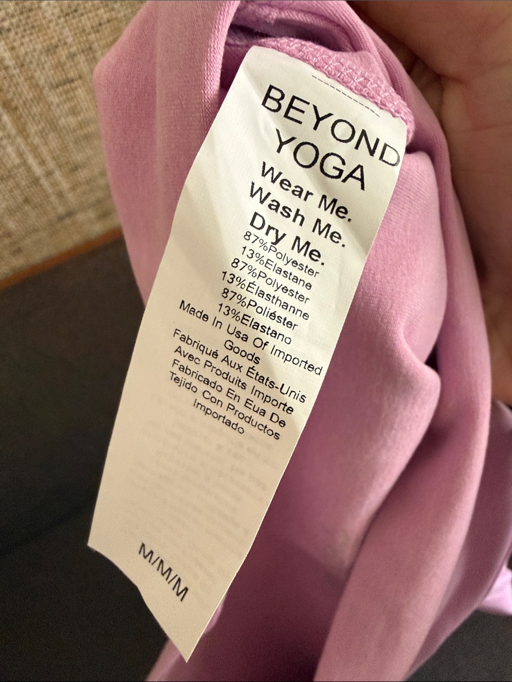NEW WITH TAGS! Beyond Yoga High-Waist Lavender Pink Leggings. - Picture 6 of 8